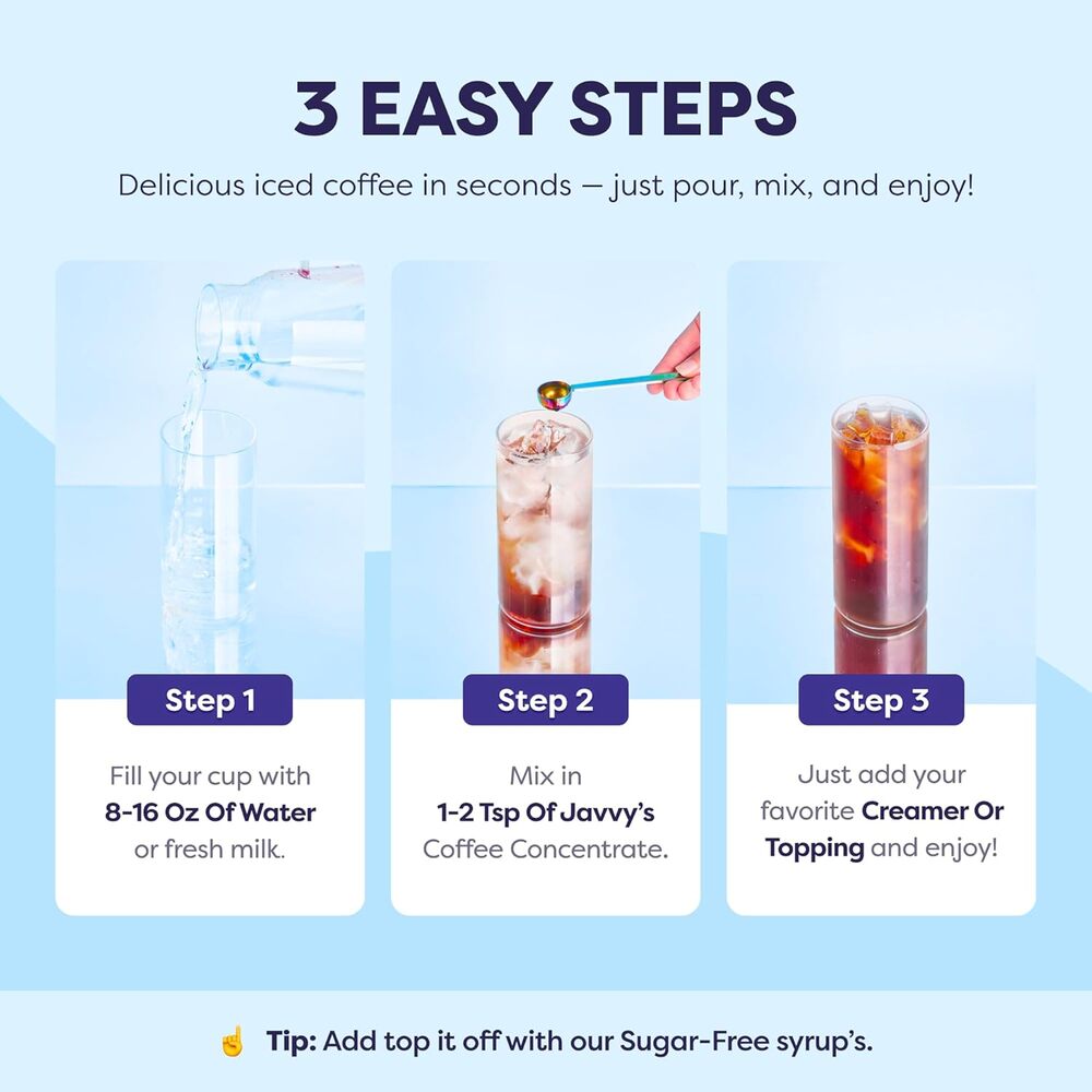 Coffee Concentrate - Cold Brew, Instant Hot Drinks, 35 Servings, French Vanilla - Picture 9 of 9